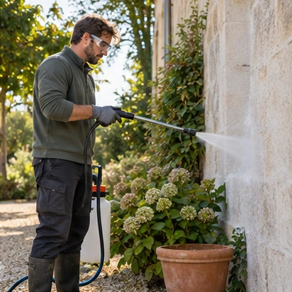House Soft Washing service illustration