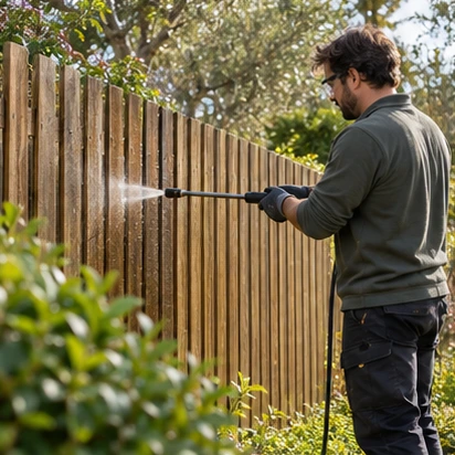 Fence Cleaning service illustration